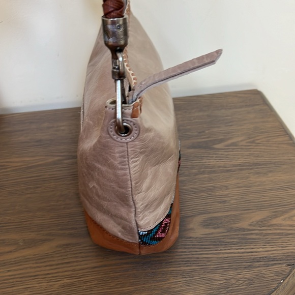 The Sak Beaded Shitake Indio Leather Small Shoulder
Satchel Style 10578 - Picture 5 of 15